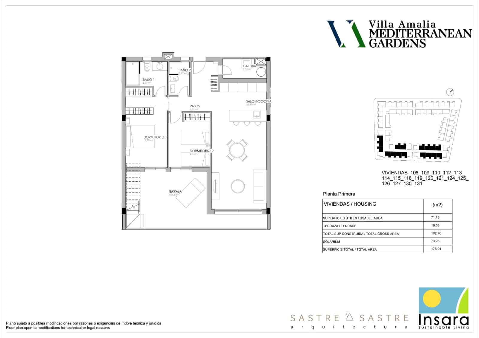 2 chambre Bungalow à vendre à La Veleta avec piscine garage - 370 000 € (Ref: 9627711)