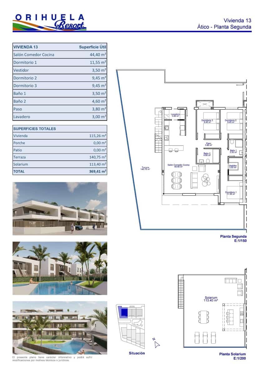 2 makuuhuone Huoneisto myytävänä paikassa Pilar de la Horadada mukana uima-altaan 
autotalli - 295 000 € (Ref: 9652123)