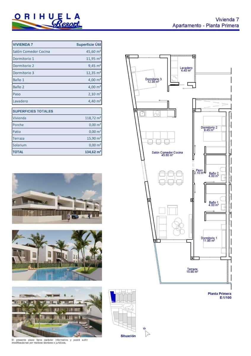 2 bedroom Apartment for sale in Pilar de la Horadada with pool garage - € 295,000 (Ref: 9652123)