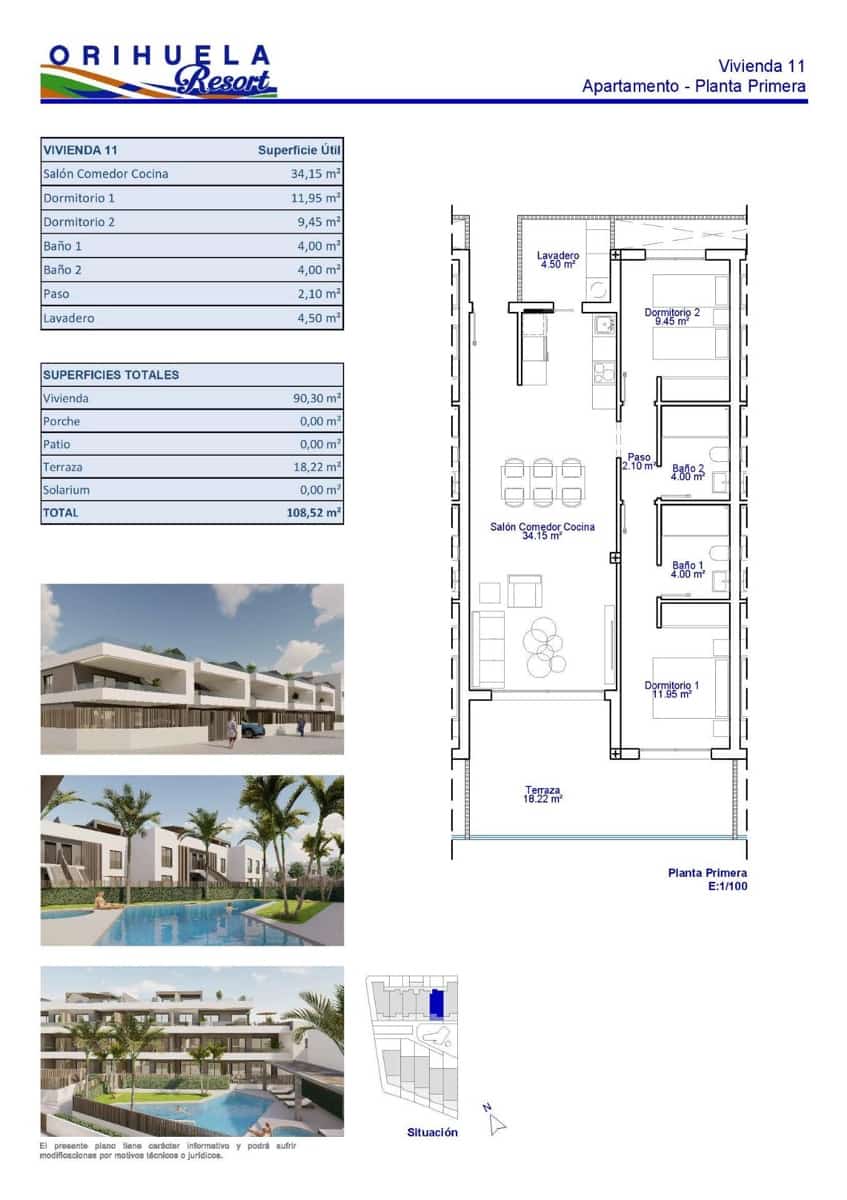 2 bedroom Apartment for sale in Pilar de la Horadada with pool garage - € 295,000 (Ref: 9652123)