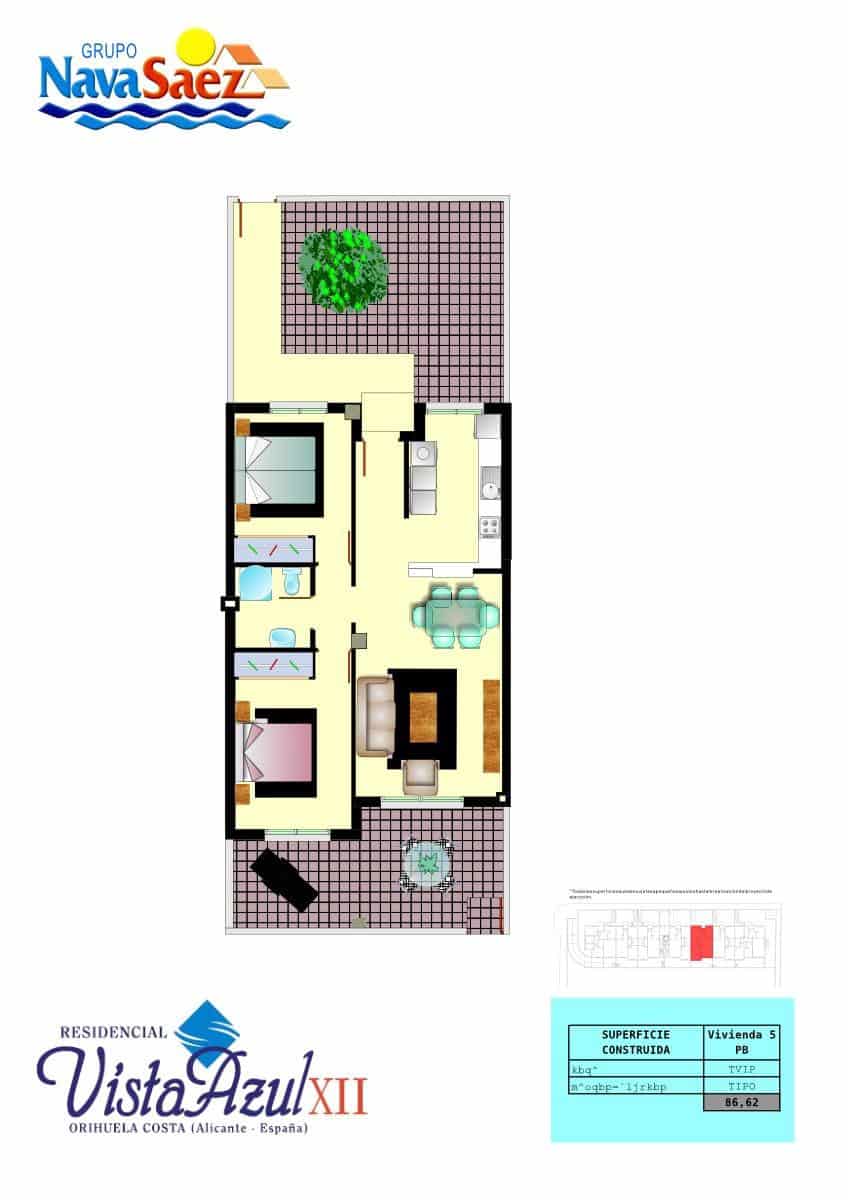 2 slaapkamer Appartement te koop in Los Dolses met zwembad garage - € 195.000 (Ref: 9791164)