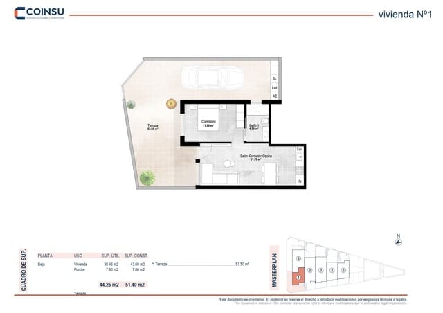 2 sovrum Lägenhet till salu i San Pedro del Pinatar med pool - 239 900 € (Ref: 9806574)