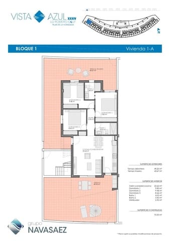 3 chambre Bungalow à vendre à Pilar de la Horadada avec piscine - 284 900 € (Ref: 9846547)