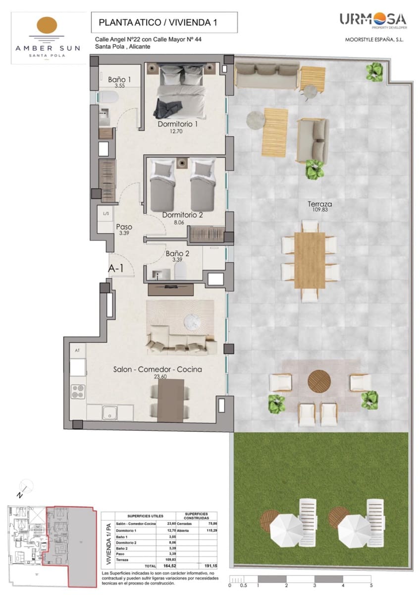 2 sypialnia Apartament na sprzedaż w Santa Pola z basenem - 238 000 € (Ref: 9958071)