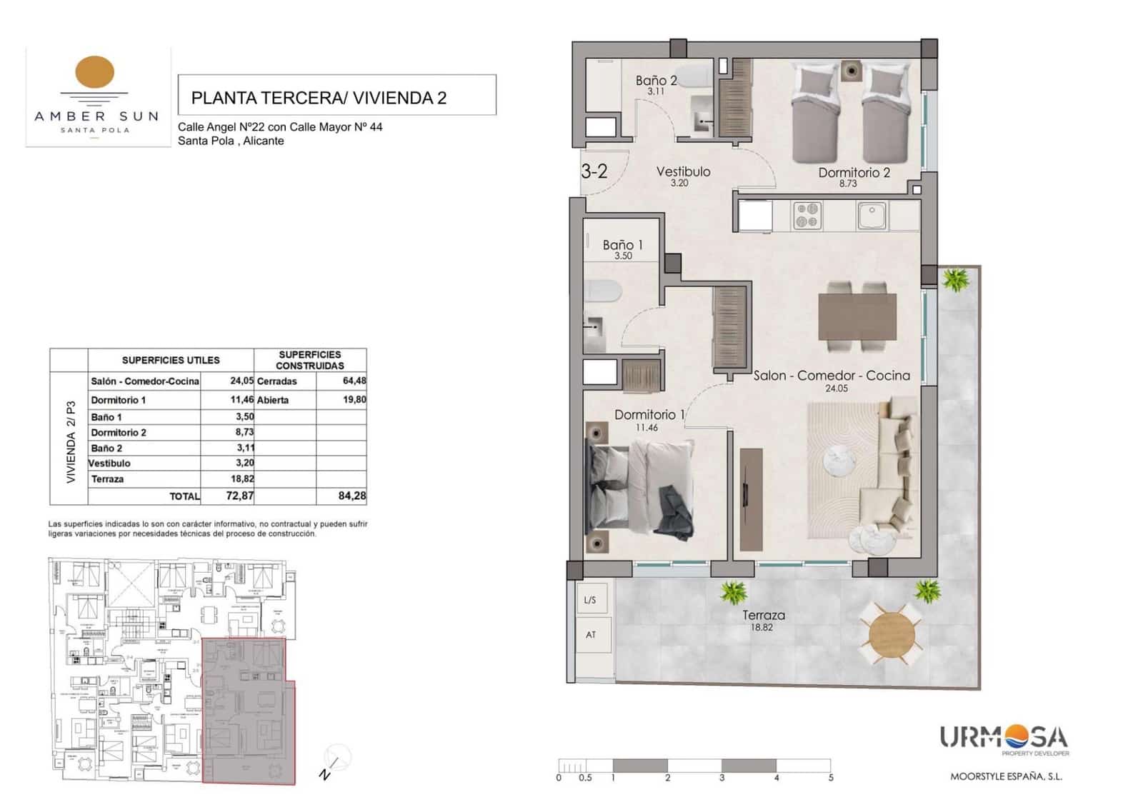 2 sypialnia Apartament na sprzedaż w Santa Pola z basenem - 238 000 € (Ref: 9958071)