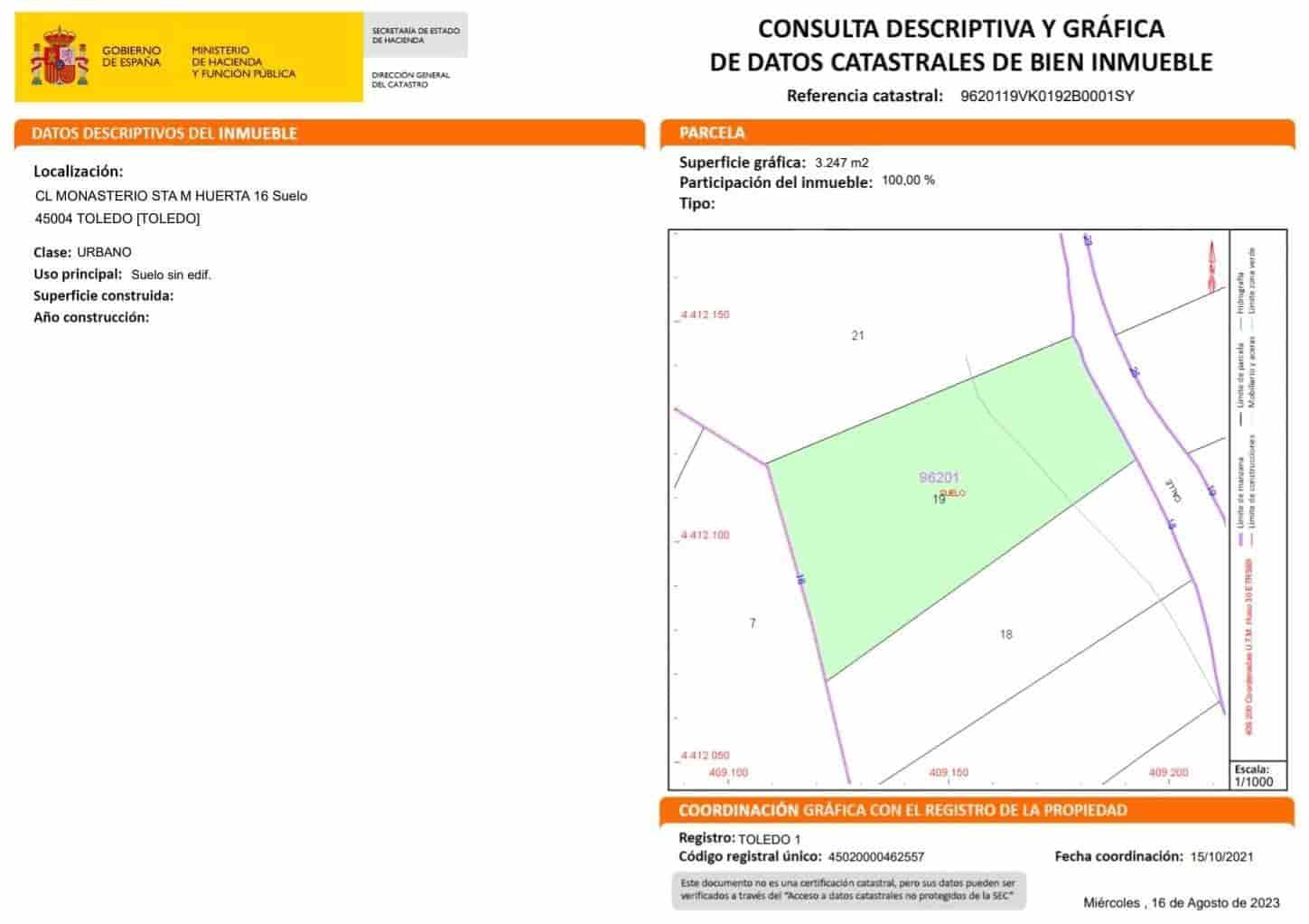 Bouwgrond te koop in Toledo stad - € 129.000 (Ref: 7819538)