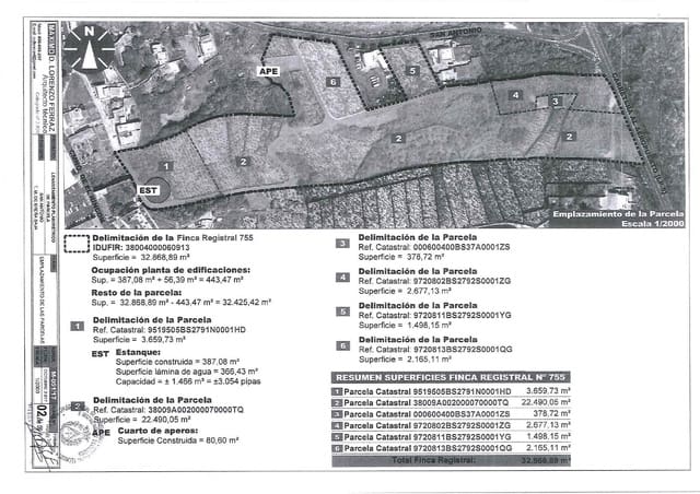 Byggegrund til salg i Breña Baja - € 999.000 (Ref: 7900106)