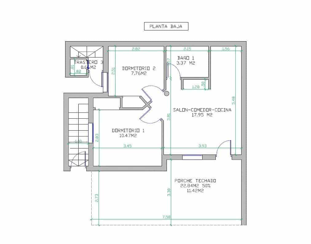 3 sovrum Radhus till salu i Los Altos med pool - 179 000 € (Ref: 9462352)