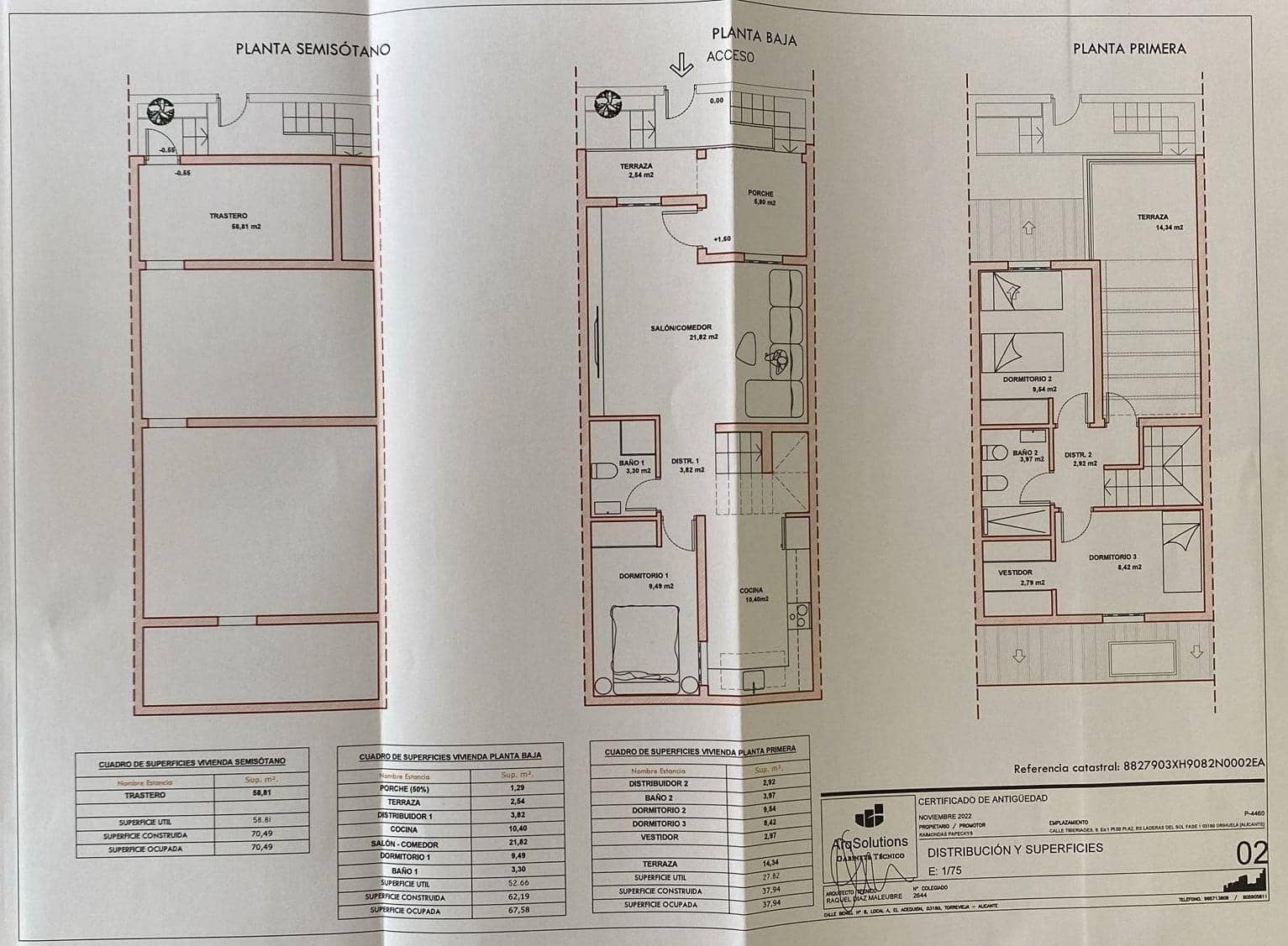 3 soveværelse Rækkehus til salg i La Florida med swimmingpool - € 249.000 (Ref: 9513438)