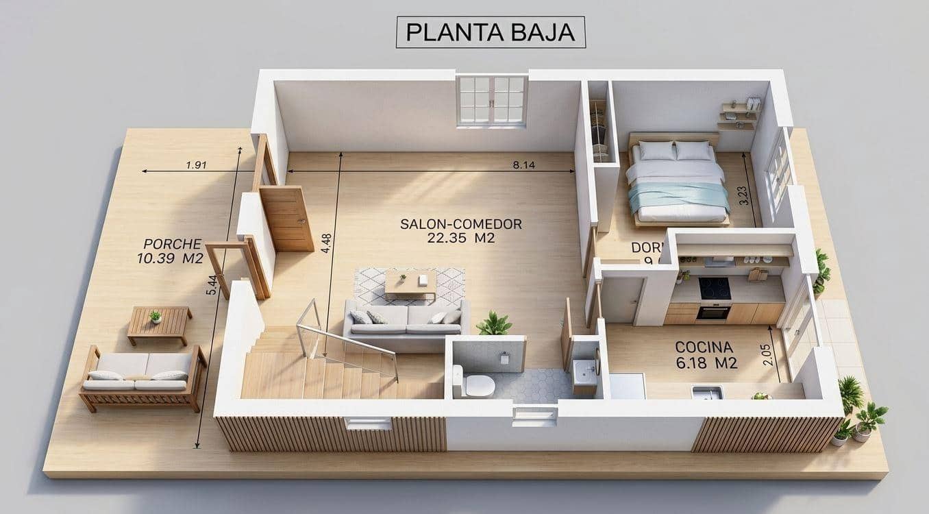3 sypialnia Dom szeregowy na sprzedaż w Ciudad Quesada z basenem - 279 000 € (Ref: 9903962)