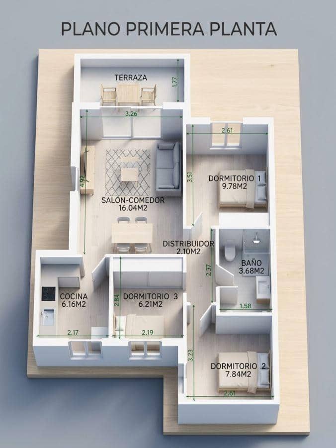 Bungalow de 3 habitaciones en La Florida en venta con piscina - 159.000 € (Ref: 9903963)