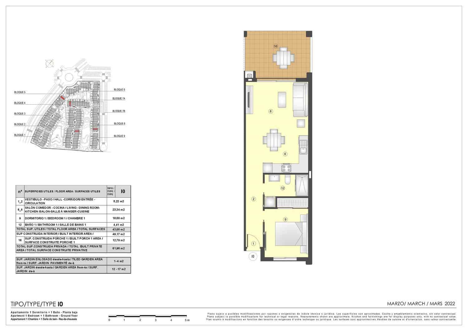 1 sypialnia Apartament na sprzedaż w San Juan de los Terreros z basenem garażem - 160 000 € (Ref: 8783163)
