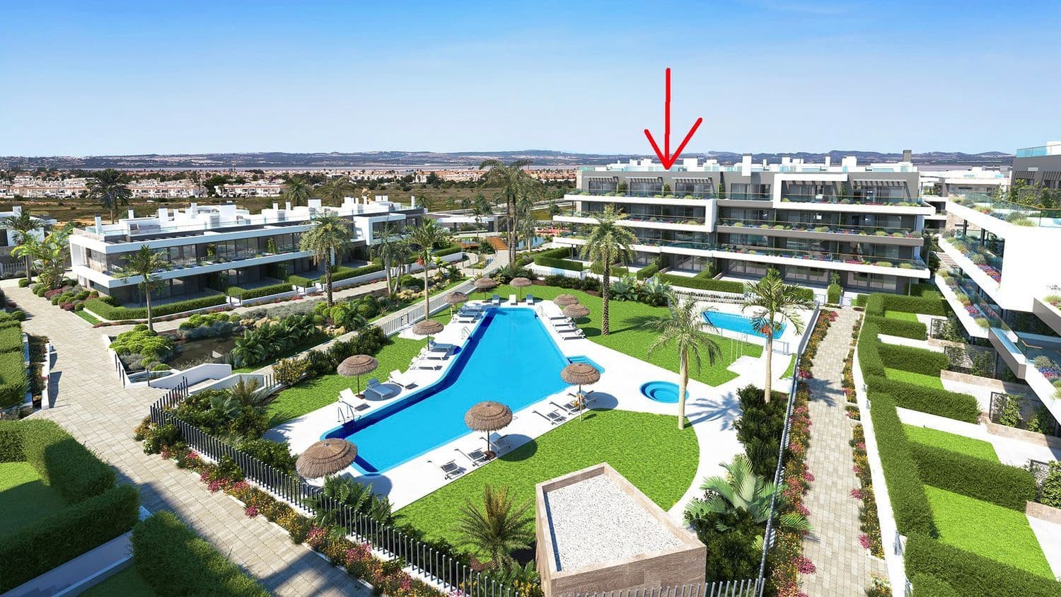 2 makuuhuone Huoneisto myytävänä paikassa Torrevieja mukana uima-altaan 
autotalli - 329 000 € (Ref: 8936442)