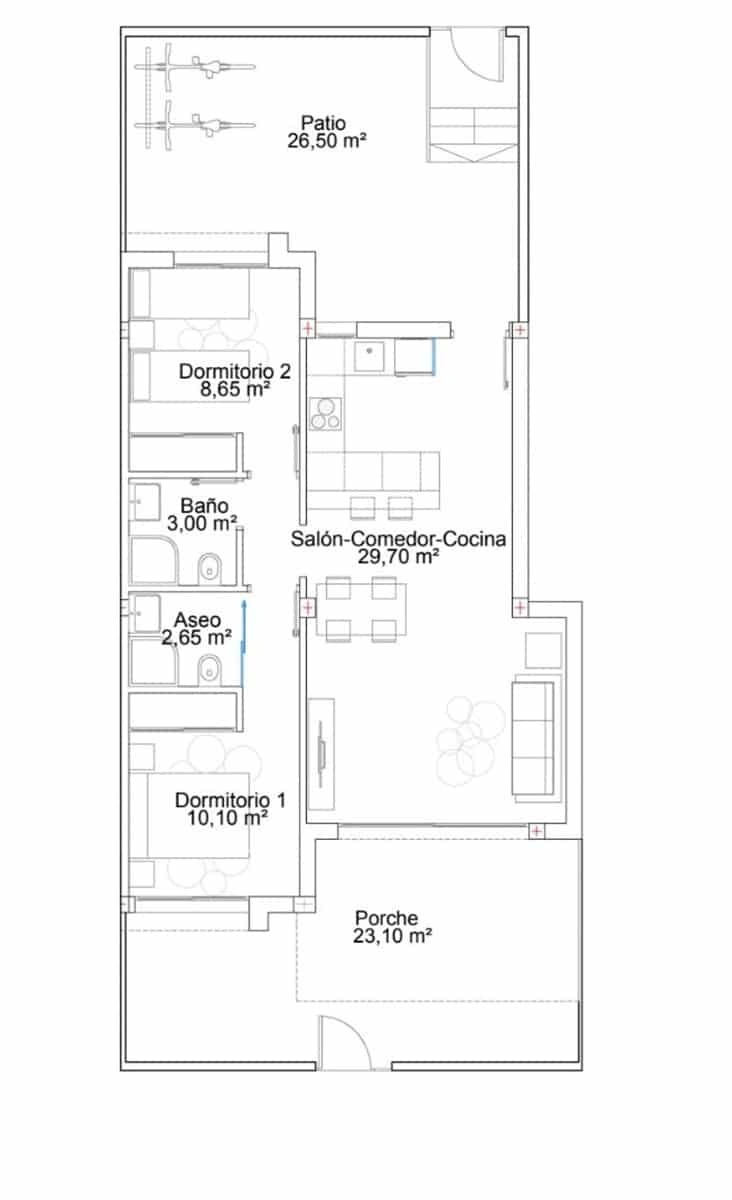 2 bedroom Apartment for sale in Orihuela Costa with pool garage - € 239,000 (Ref: 9050728)