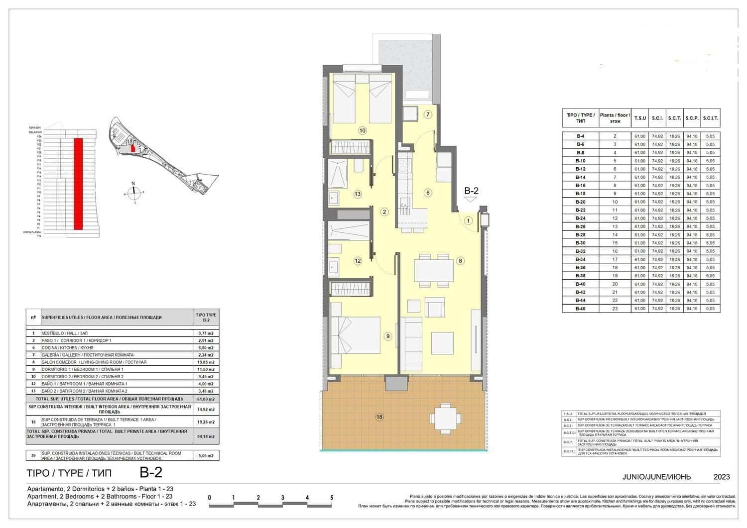 2 bedroom Apartment for sale in Benidorm with pool garage - € 414,000 (Ref: 9108306)
