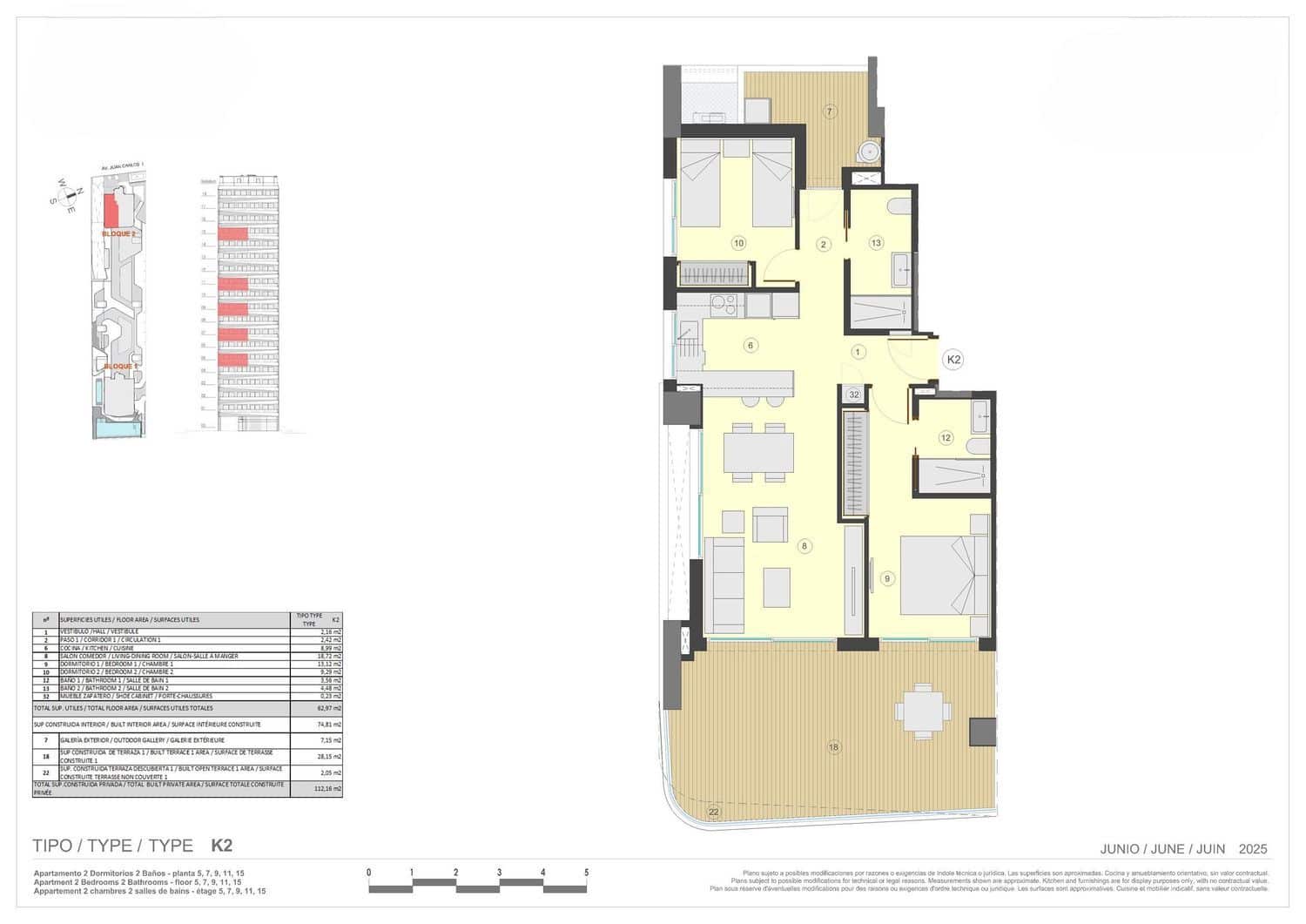 Apartamento de 2 habitaciones en Calpe / Calp en venta con piscina garaje - 670.000 € (Ref: 9198303)