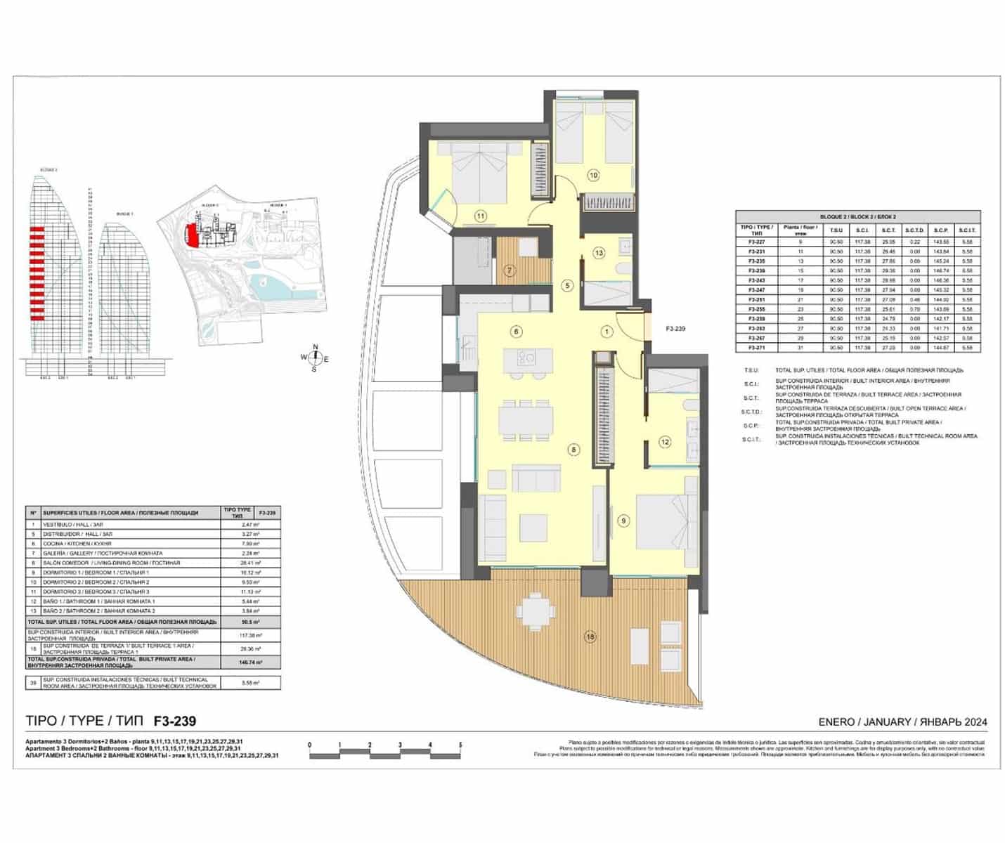 3 bedroom Apartment for sale in Benidorm with pool garage - € 895,000 (Ref: 9371242)