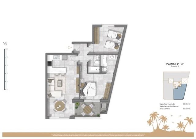 Apartamento de 2 habitaciones en Zona Pueblo, Guardamar del Segura en venta con piscina garaje - 280.000 € (Ref: 9382041)