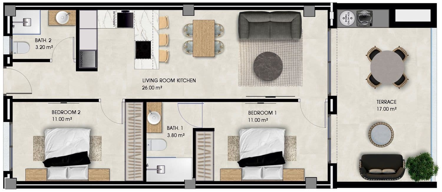 2 sovrum Lägenhet till salu i La Marina med pool garage - 296 000 € (Ref: 9585404)