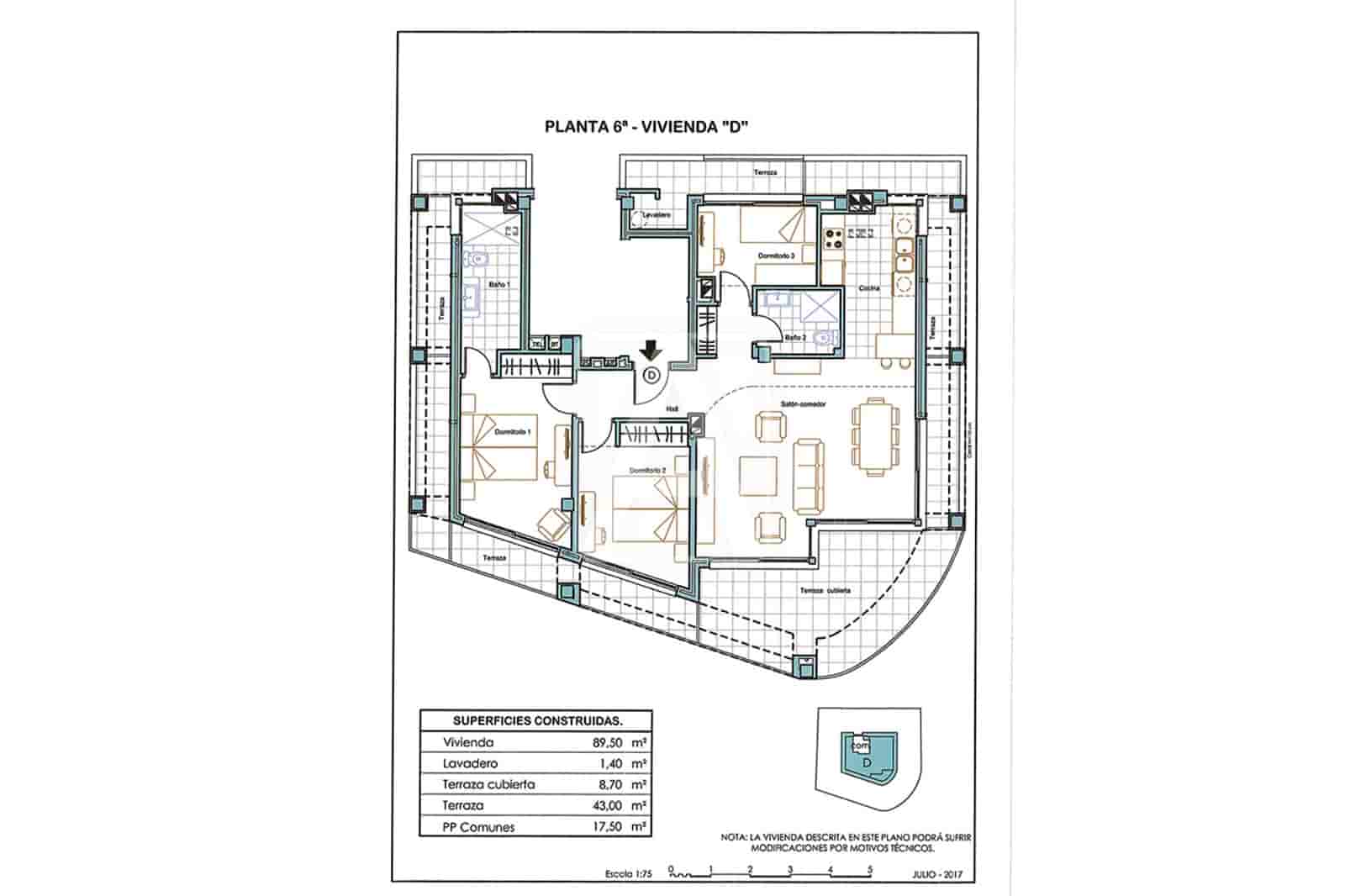 3 Zimmer Apartment zu verkaufen in Calpe / Calp mit Pool - 725.000 € (Ref: 3674881)