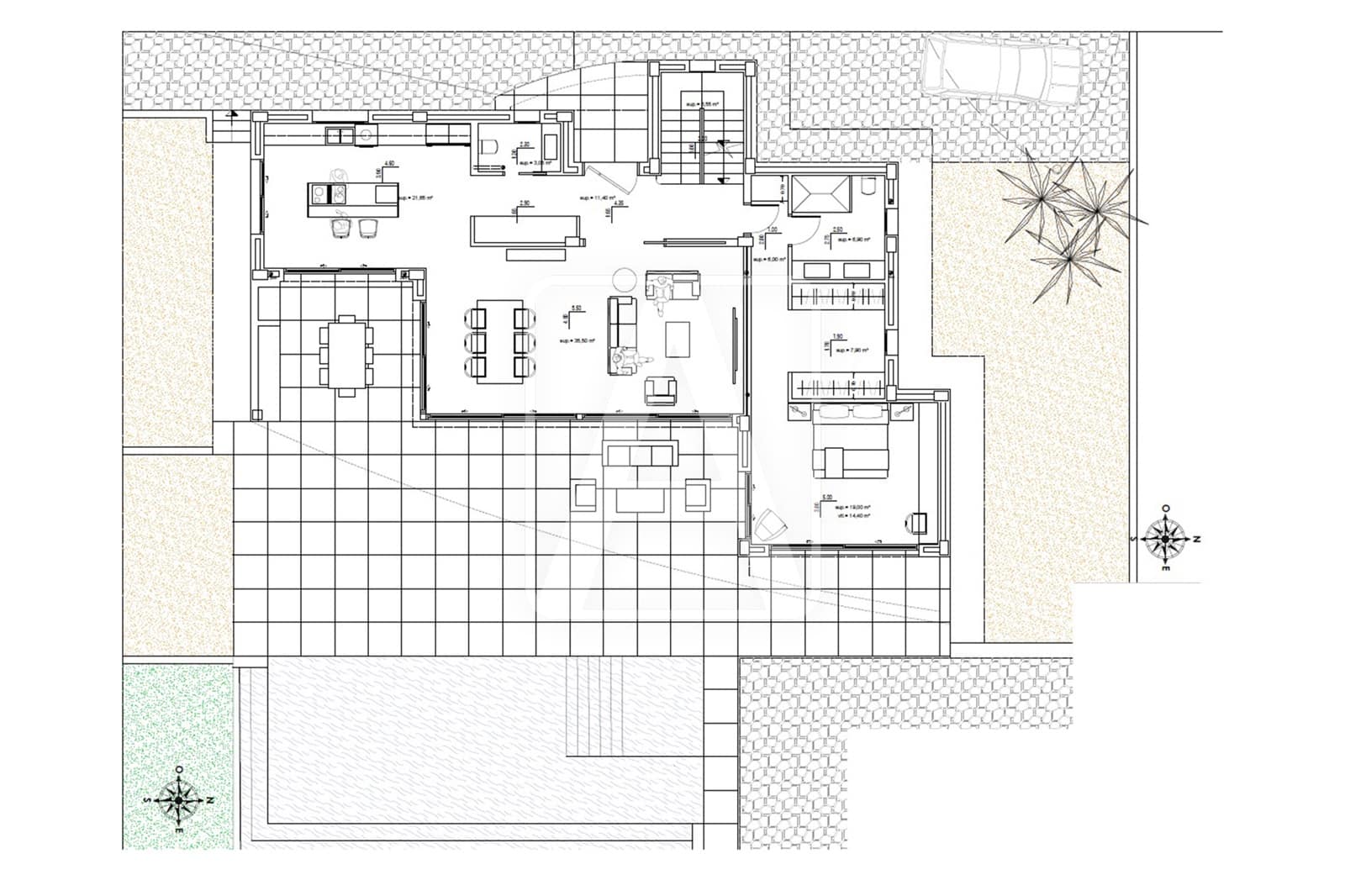 4 makuuhuone Huvila myytävänä paikassa Moraira mukana uima-altaan 
autotalli - 1 995 000 € (Ref: 7170939)