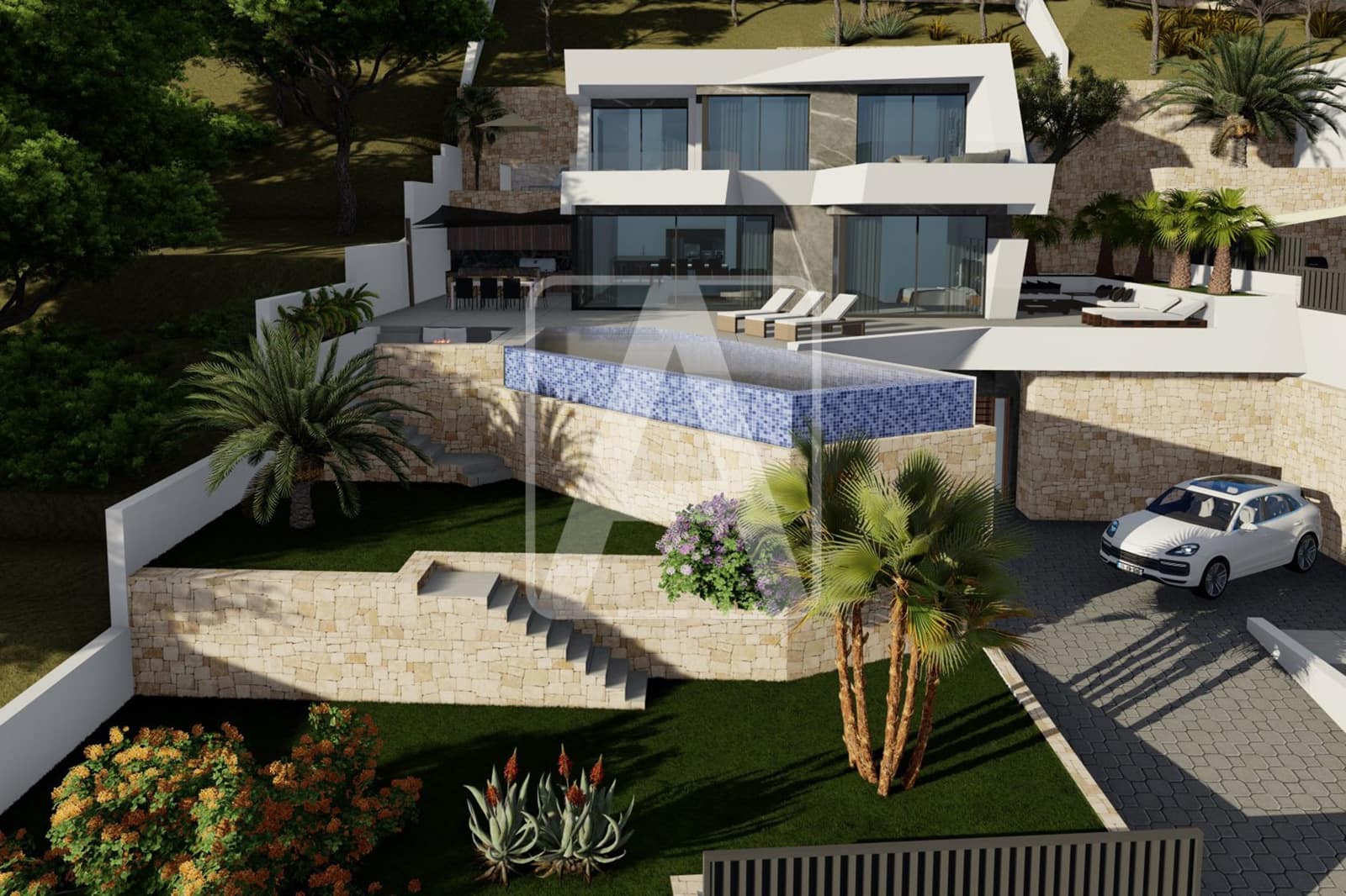 4 Zimmer Villa zu verkaufen in Calpe / Calp mit Pool Garage - 1.690.000 € (Ref: 7182090)