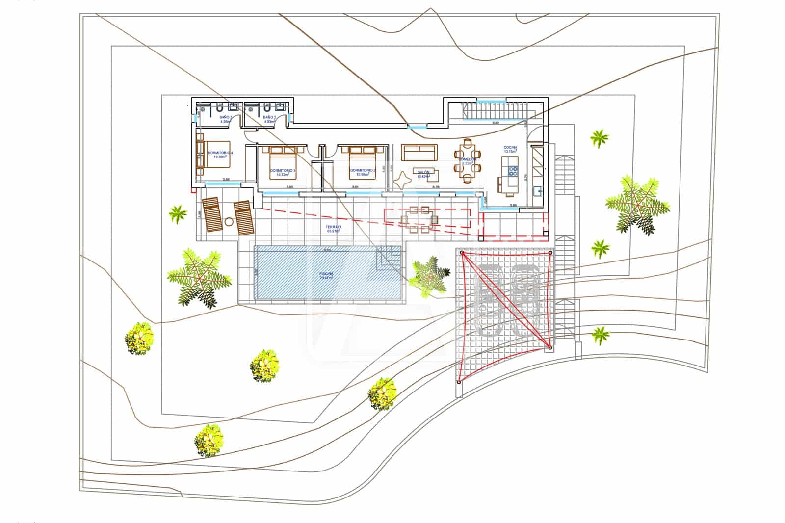 4 makuuhuone Huvila myytävänä paikassa Javea / Xabia mukana uima-altaan 
autotalli - 1 225 000 € (Ref: 7721865)