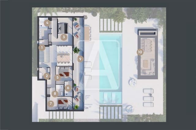 4 chambre Villa/Maison à vendre à Javea / Xàbia avec piscine garage - 1 250 000 € (Ref: 7976918)