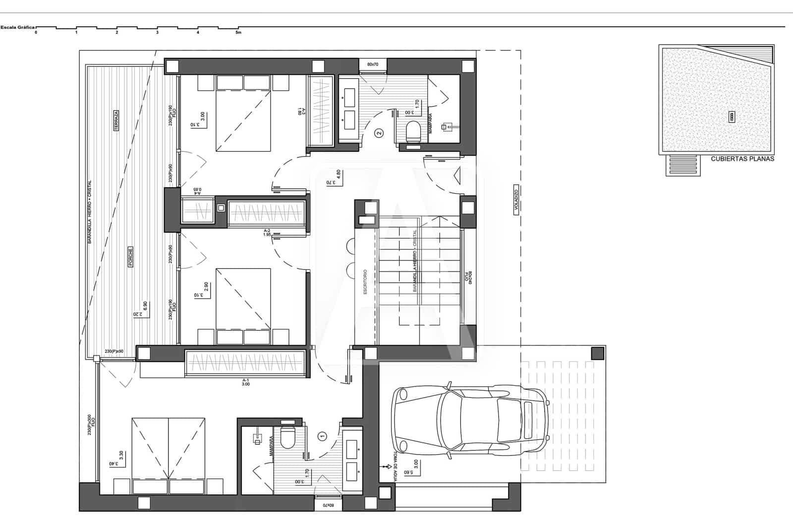 3 makuuhuone Huvila myytävänä paikassa Benissa mukana uima-altaan 
autotalli - 980 000 € (Ref: 8153073)