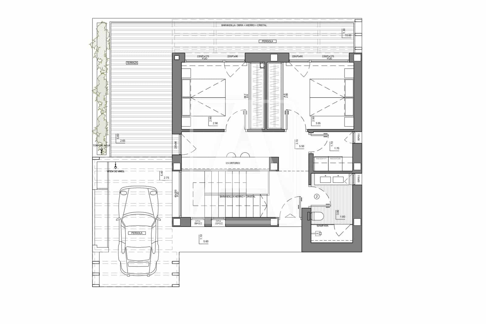 3 makuuhuone Huvila myytävänä paikassa Benissa mukana uima-altaan 
autotalli - 1 043 000 € (Ref: 8389911)