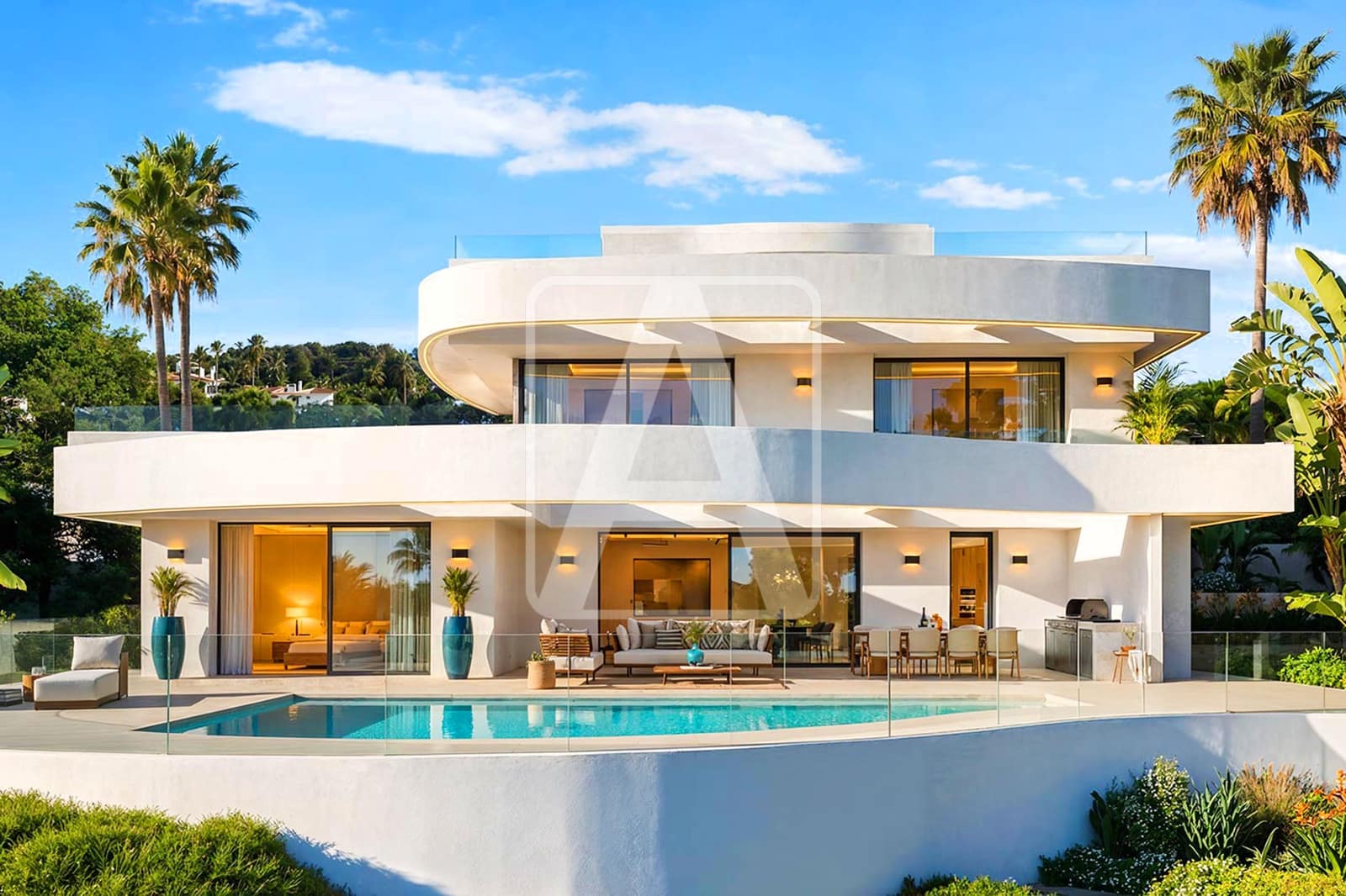 3 bedroom Villa for sale in Calpe / Calp with pool garage - € 1,360,000 (Ref: 8445120)