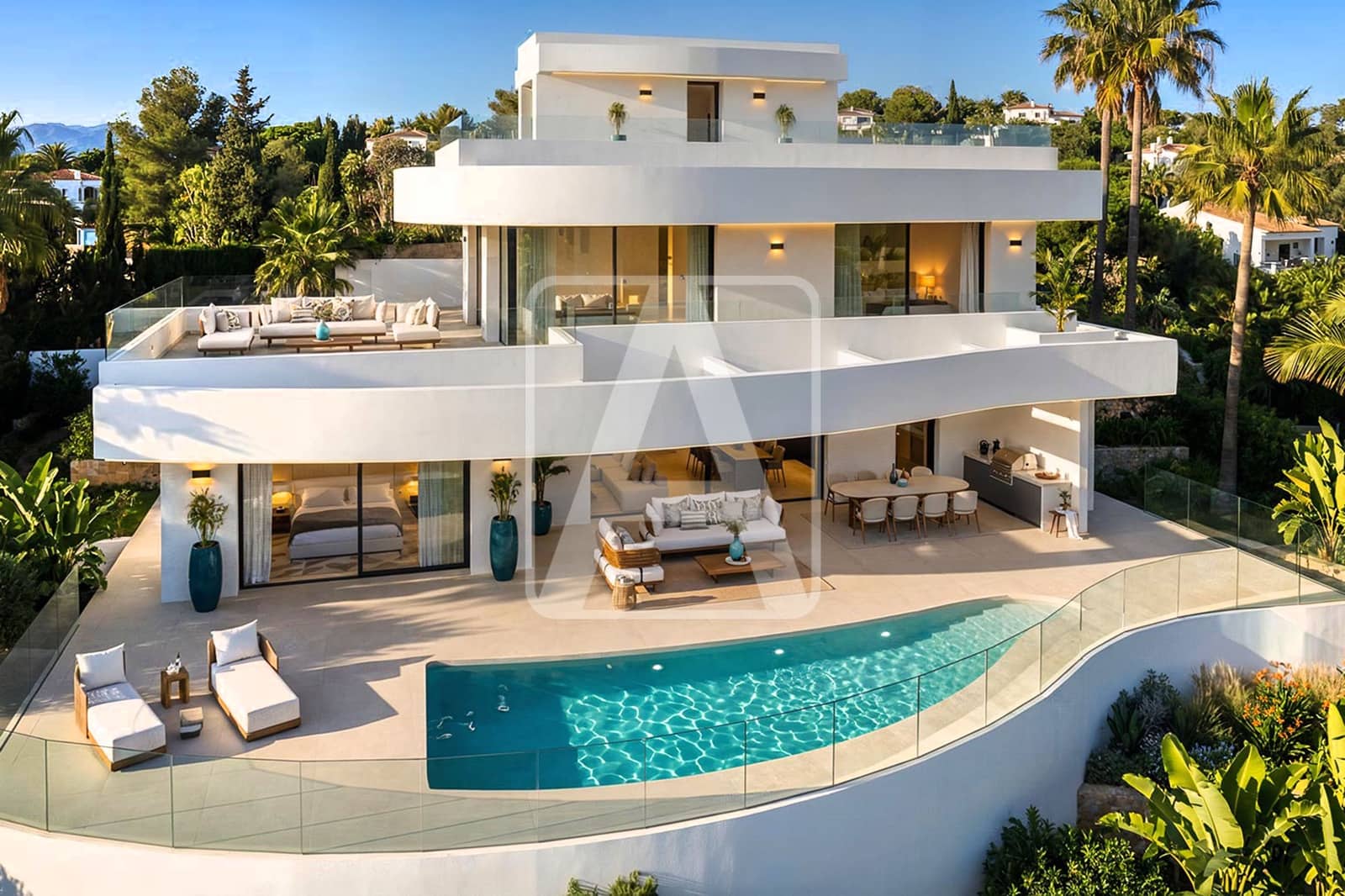3 bedroom Villa for sale in Calpe / Calp with pool garage - € 1,360,000 (Ref: 8445120)