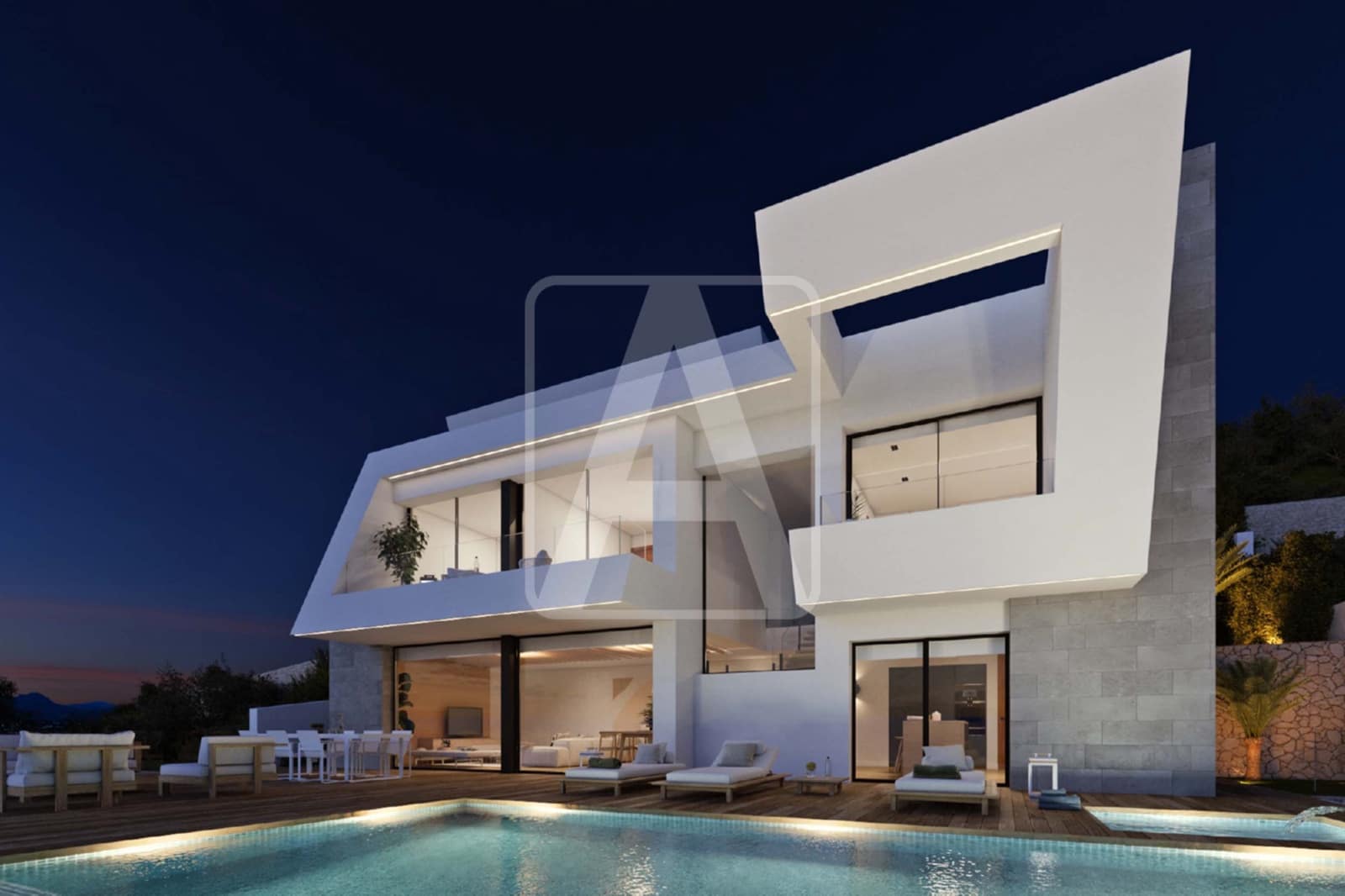 3 makuuhuone Huvila myytävänä paikassa Cumbre del Sol mukana uima-altaan 
autotalli - 2 588 000 € (Ref: 8500501)