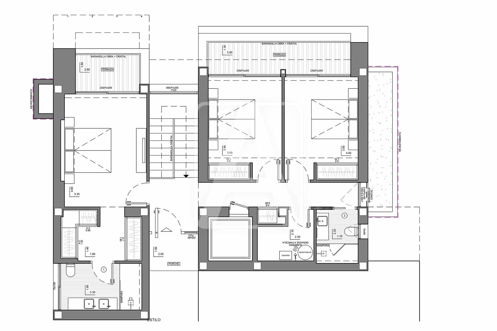3 makuuhuone Huvila myytävänä paikassa Cumbre del Sol mukana uima-altaan 
autotalli - 2 588 000 € (Ref: 8500501)