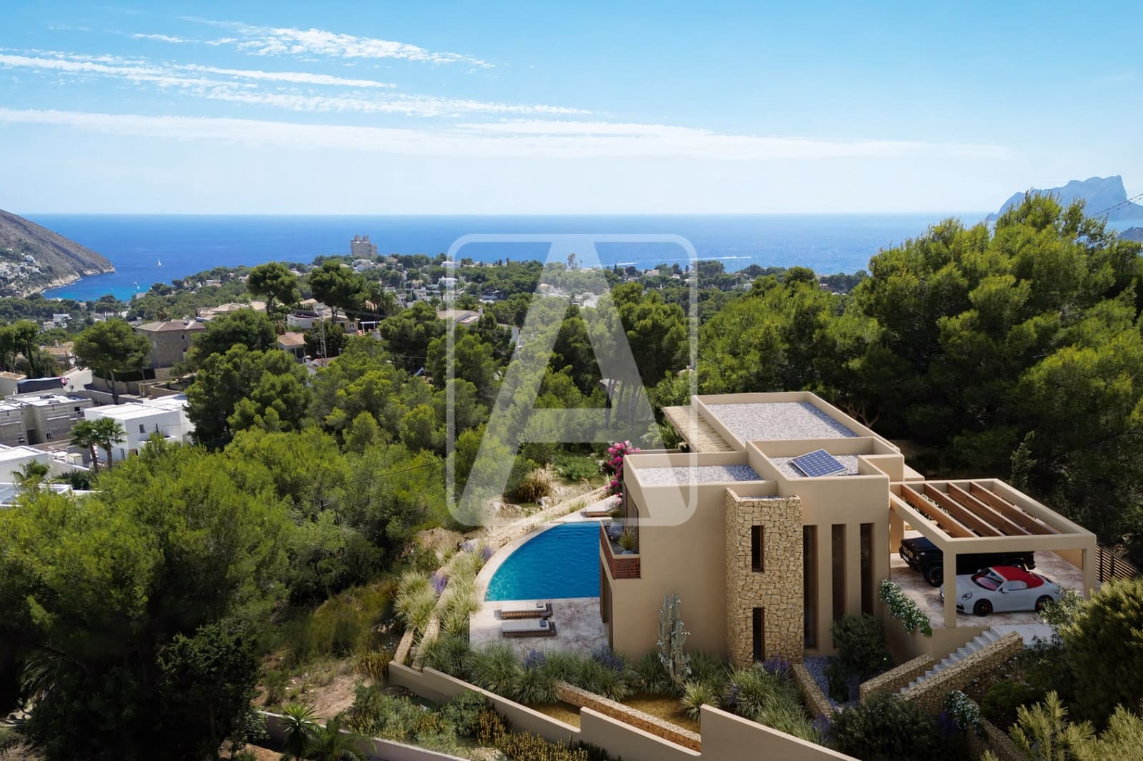 Chalet de 4 habitaciones en Moraira en venta con piscina garaje - 1.990.000 € (Ref: 8696006)