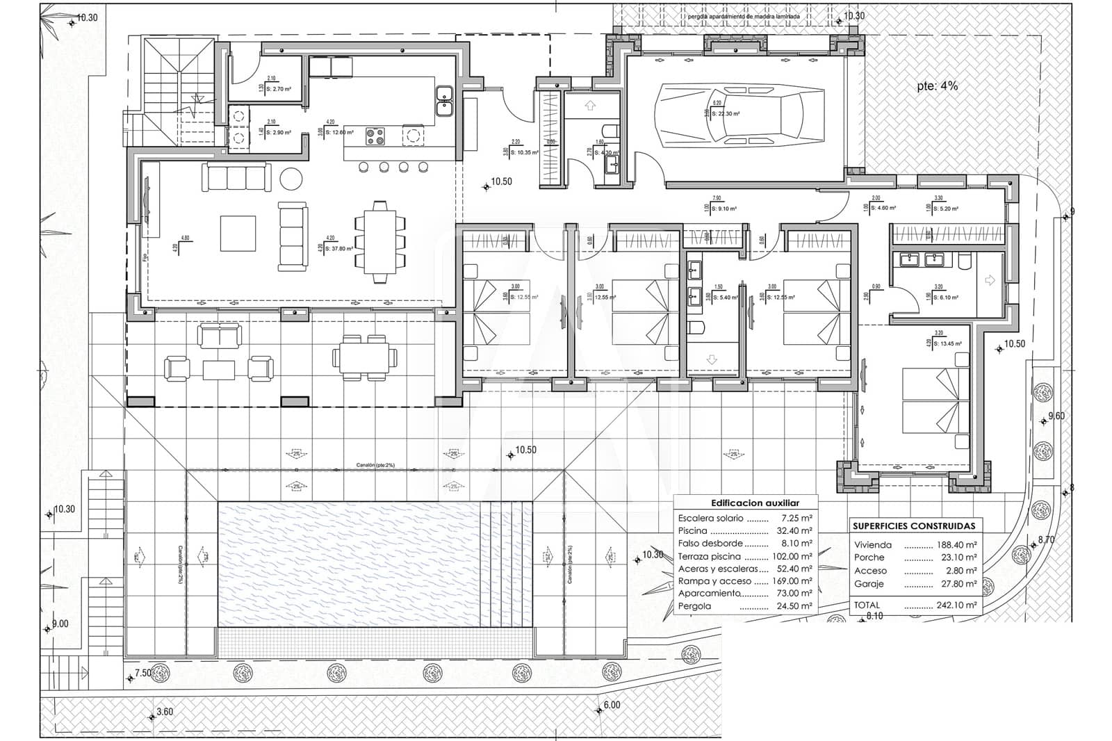 4 Zimmer Villa zu verkaufen in Calpe / Calp mit Pool Garage - 1.750.000 € (Ref: 8772630)