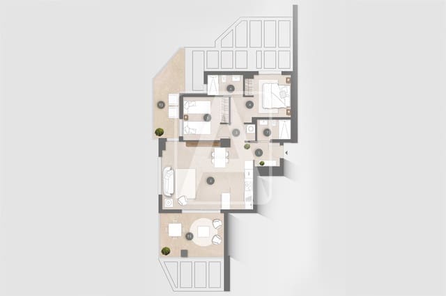 2 slaapkamer Appartement te koop in Calpe / Calp met zwembad garage - € 430.000 (Ref: 9013540)