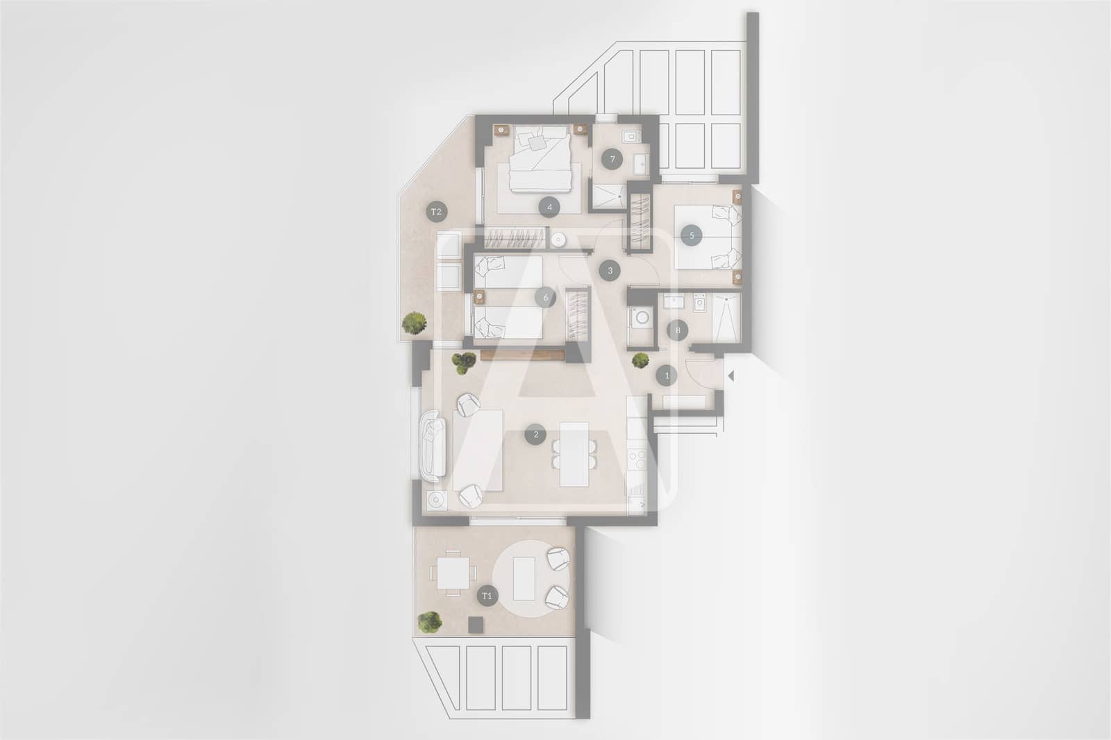 3 quarto Apartamento para venda em Calpe / Calp com piscina garagem - 572 000 € (Ref: 9028974)
