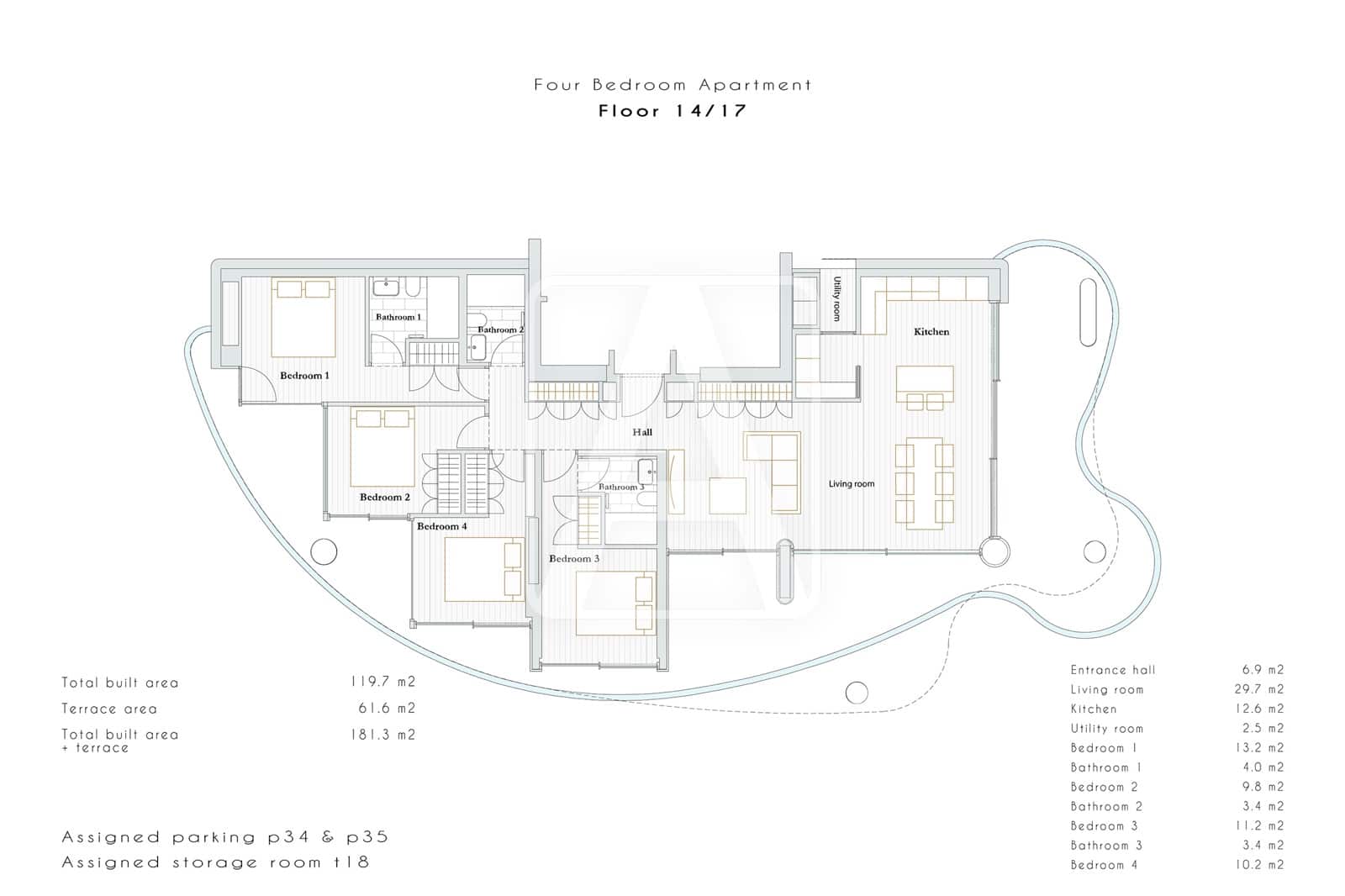 4 chambre Appartement à vendre à Calpe / Calp avec piscine garage - 1 670 000 € (Ref: 9100315)