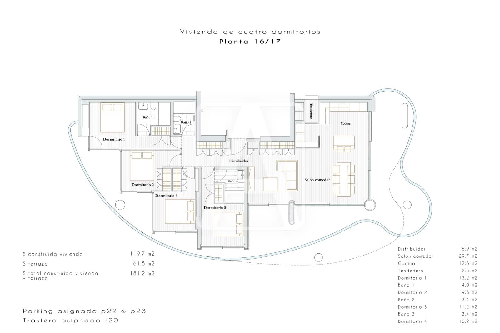 4 chambre Appartement à vendre à Calpe / Calp avec piscine garage - 1 745 000 € (Ref: 9100317)