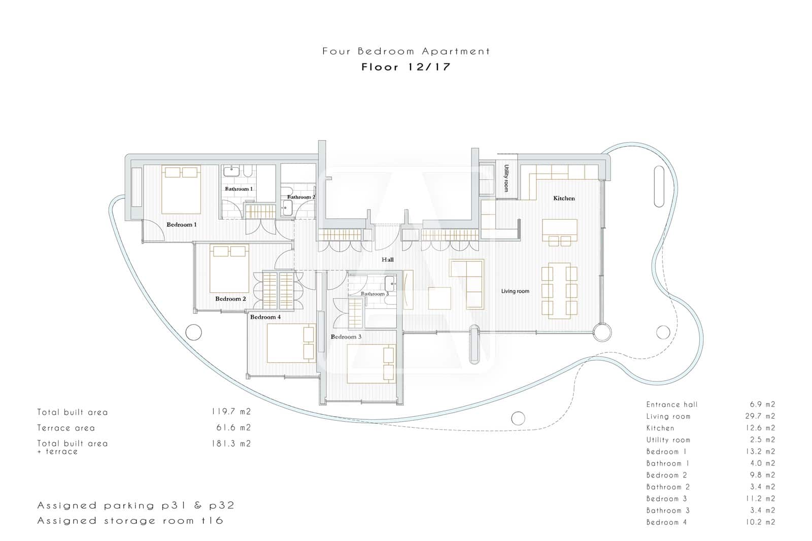 4 slaapkamer Appartement te koop in Calpe / Calp met zwembad garage - € 1.600.000 (Ref: 9100318)