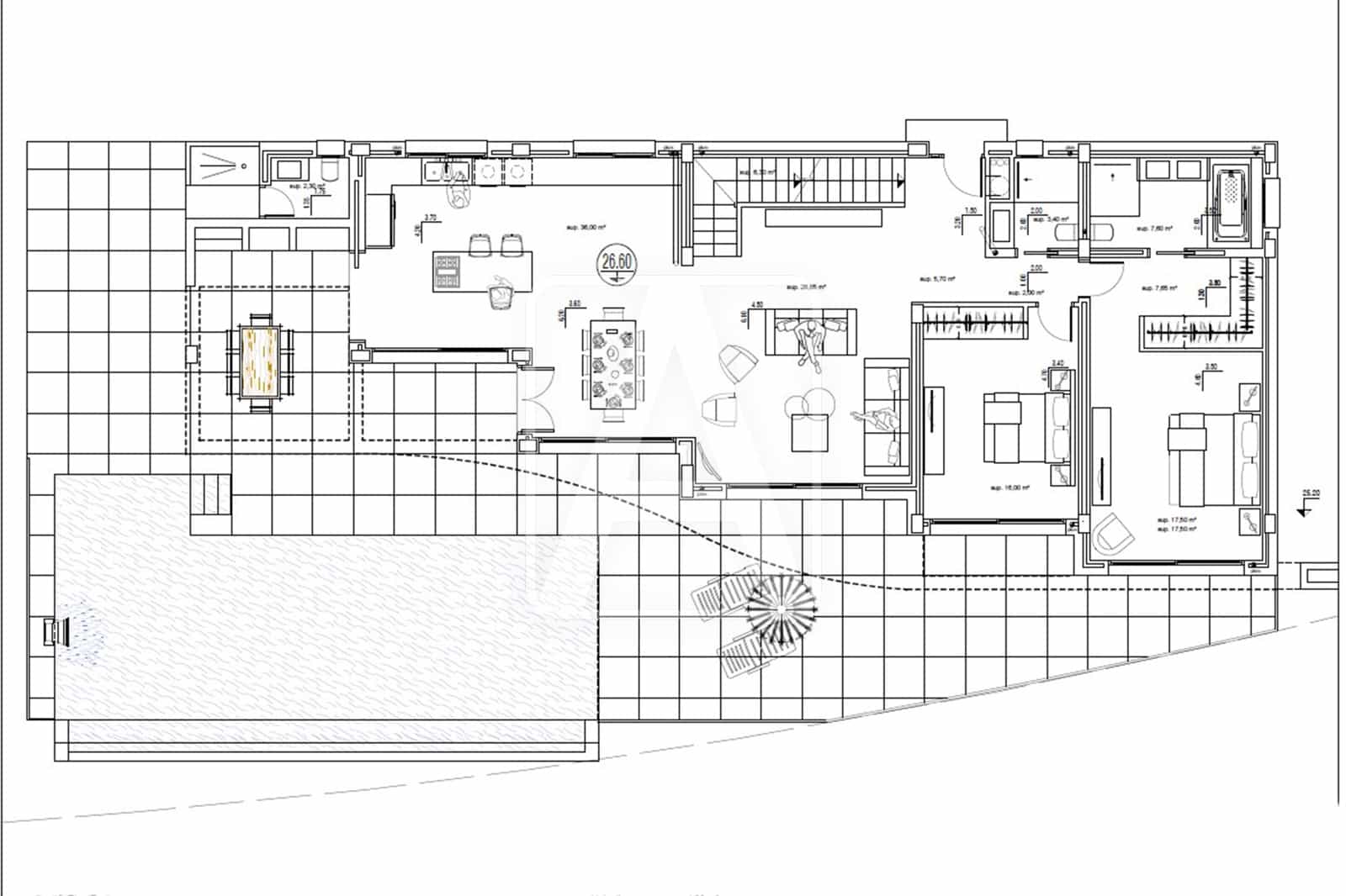 4 makuuhuone Huvila myytävänä paikassa Benissa mukana 
autotalli - 3 195 000 € (Ref: 9106099)