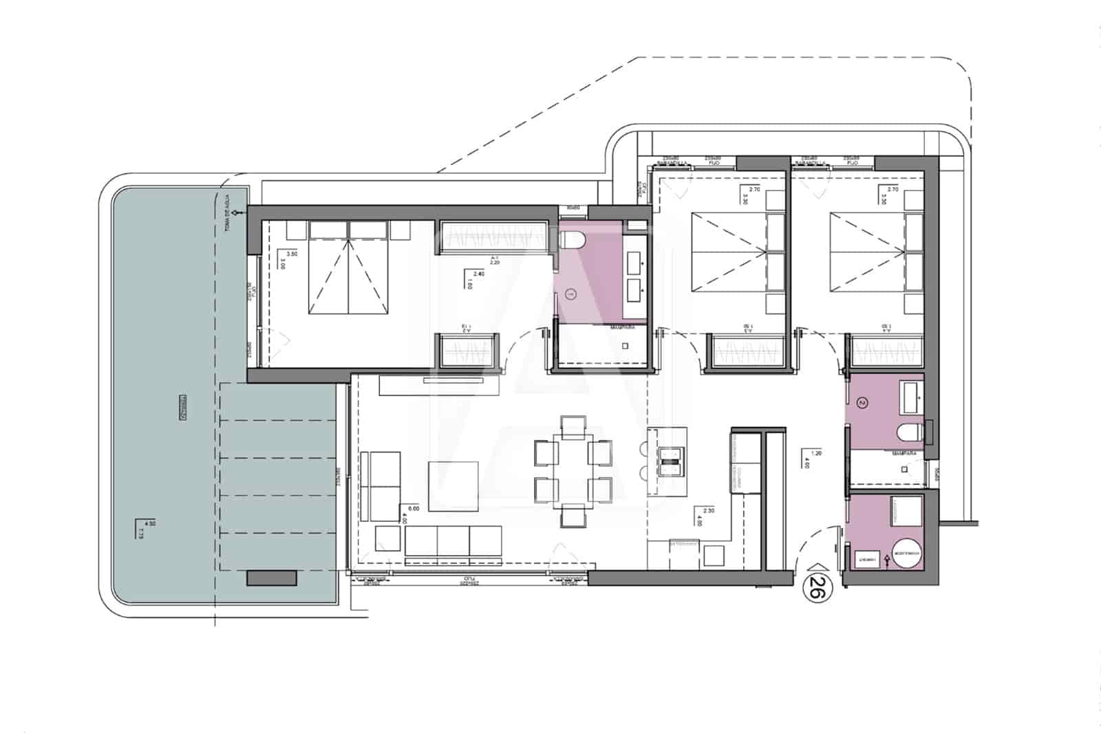 3 slaapkamer Appartement te koop in Calpe / Calp met zwembad garage - € 1.015.000 (Ref: 9124386)