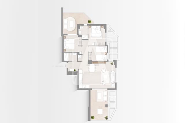 3 sovrum Lägenhet till salu i Calpe / Calp med pool garage - 618 000 € (Ref: 9126282)