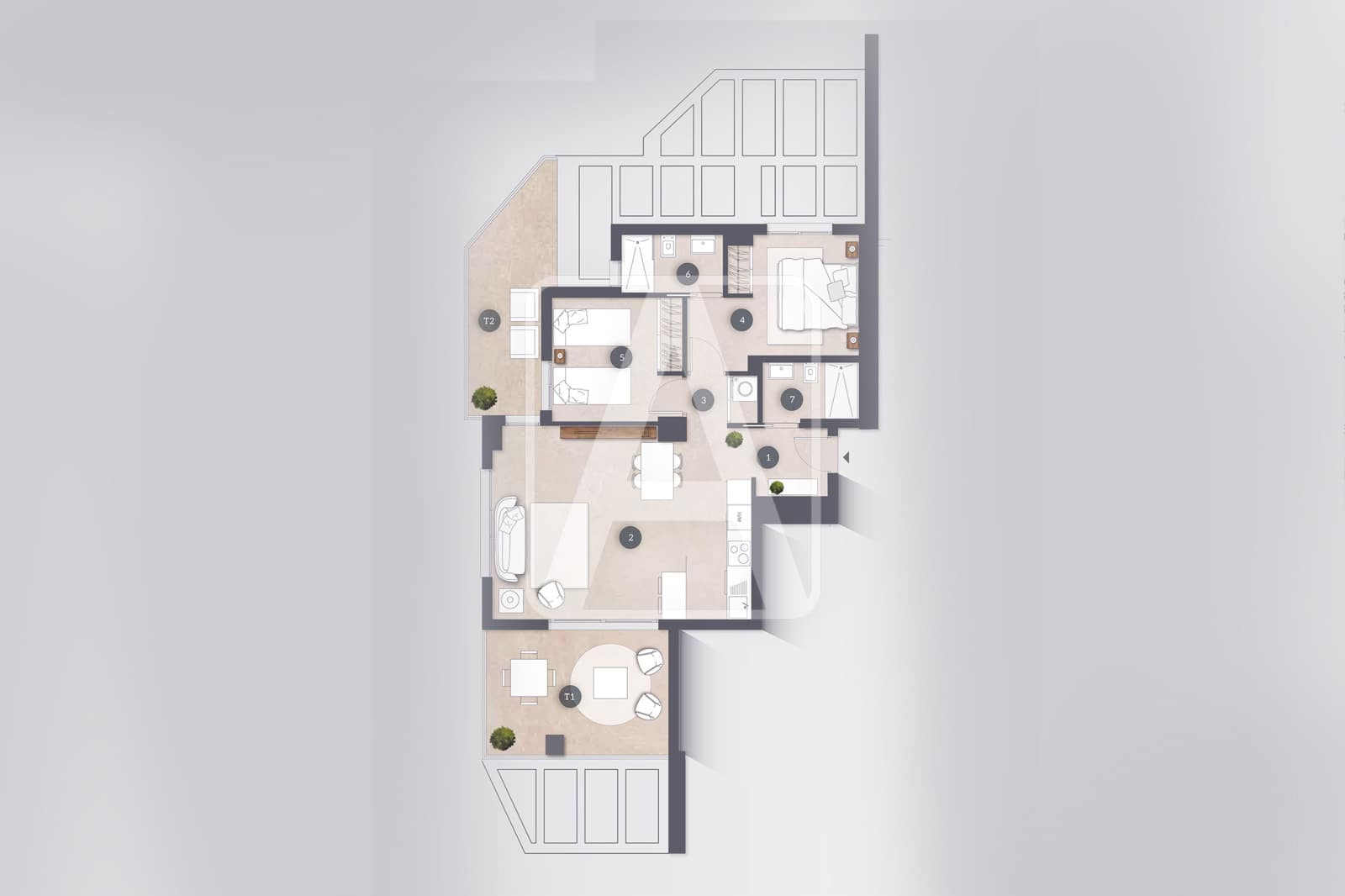 2 camera da letto Appartamento in vendita in Calpe / Calp con piscina garage - 515.000 € (Rif: 9126284)