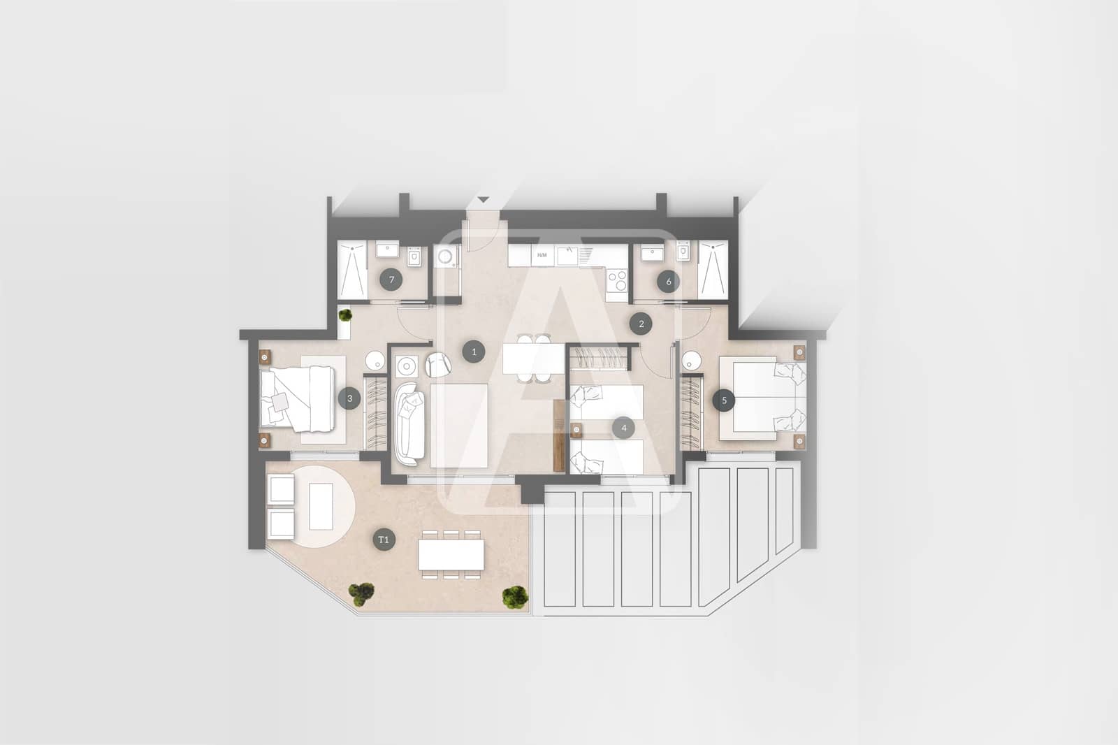 3 bedroom Apartment for sale in Calpe / Calp with pool garage - € 532,000 (Ref: 9126286)