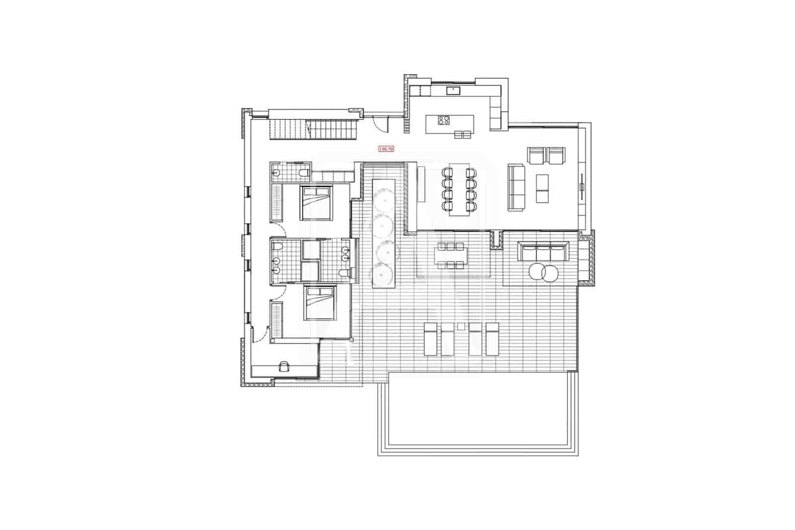4 makuuhuone Huvila myytävänä paikassa Benissa mukana uima-altaan 
autotalli - 1 890 000 € (Ref: 9242482)