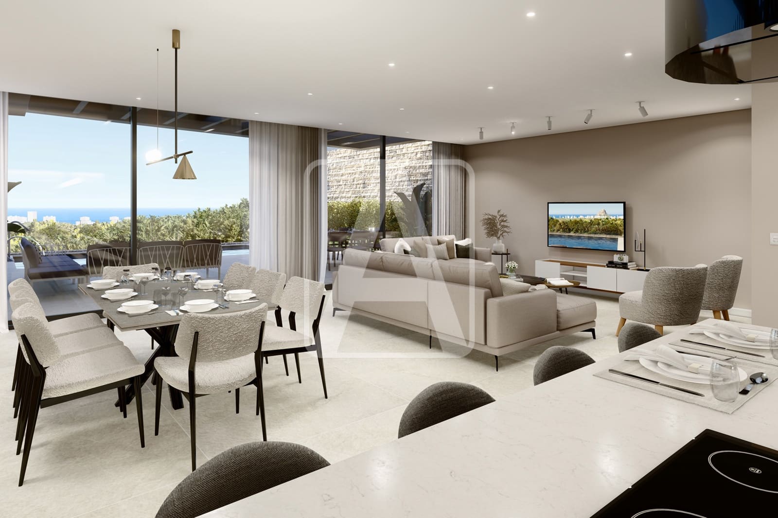 Chalet de 3 habitaciones en Calpe / Calp en venta con piscina garaje - 870.000 € (Ref: 9389849)