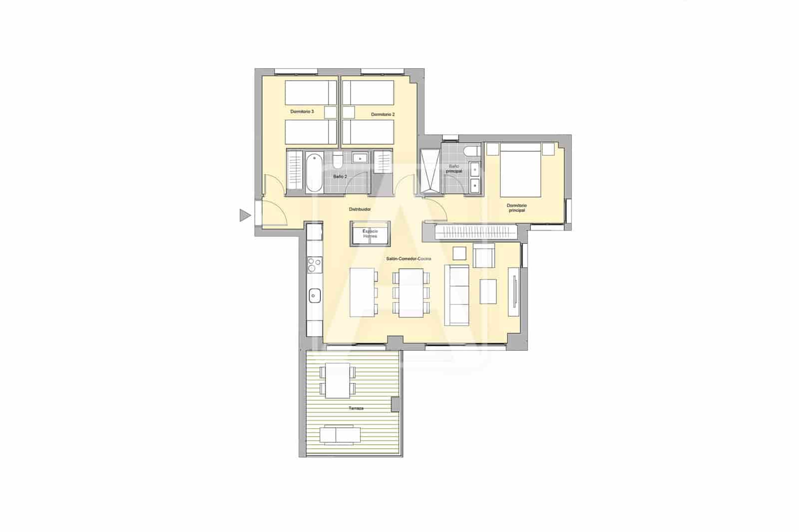 3 chambre Appartement à vendre à Calpe / Calp avec piscine garage - 461 000 € (Ref: 9542105)