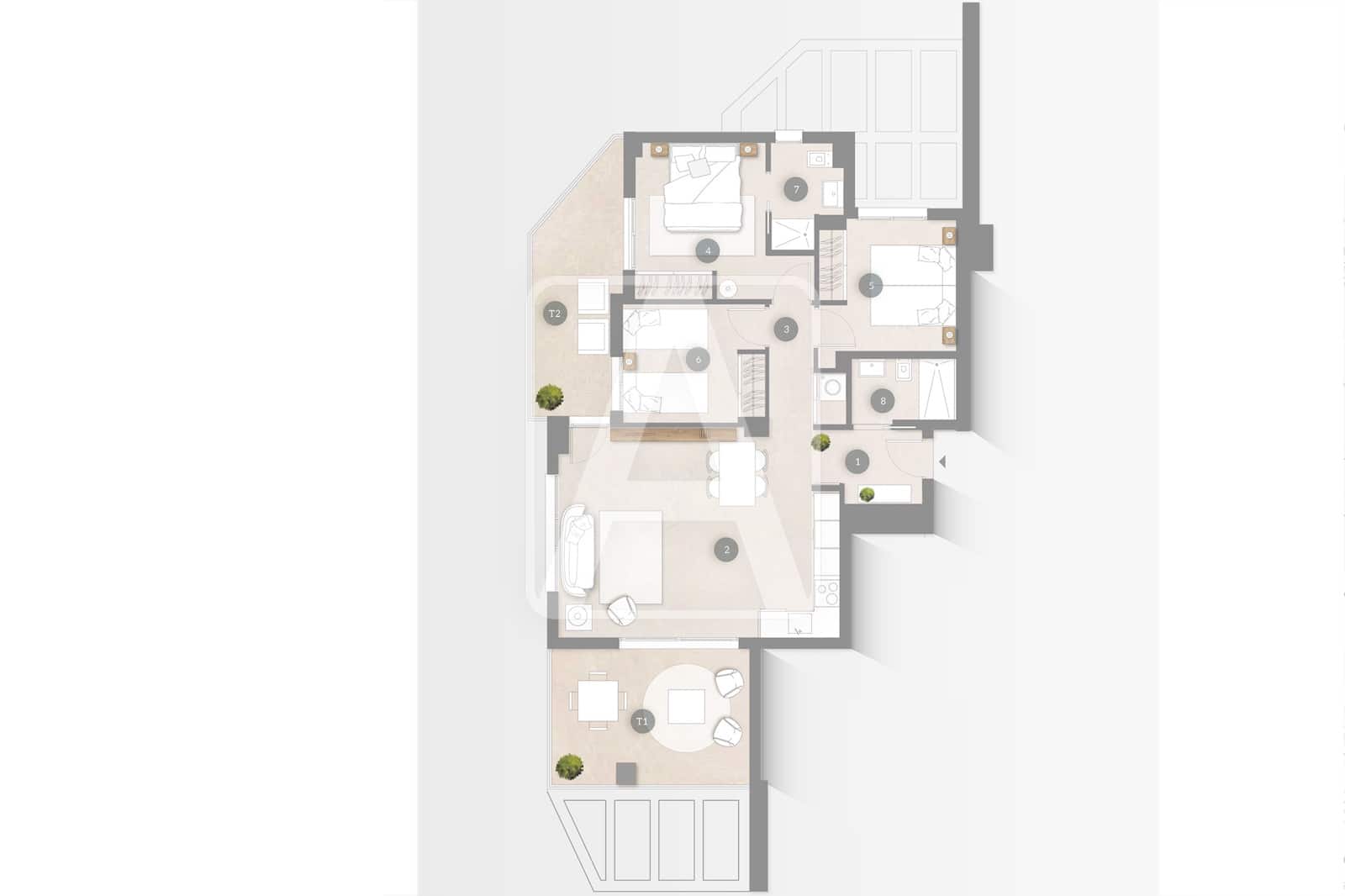 3 soveværelse Lejlighed til salg i Calpe / Calp med swimmingpool garage - € 592.000 (Ref: 9553200)